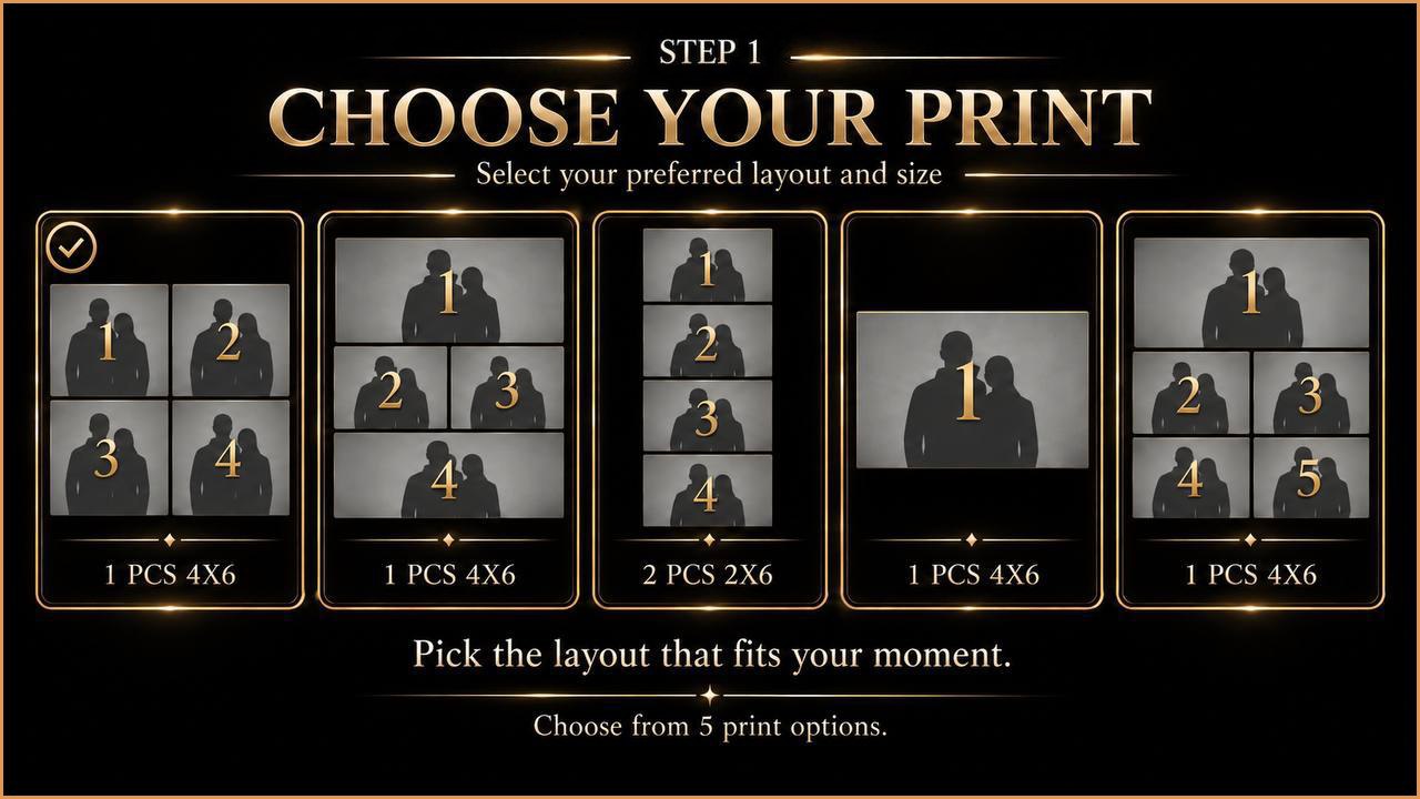 Step 1 — choose your print layout